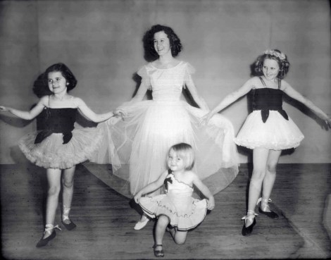 Ruth and Perk's girls - dance lessons were required. . .