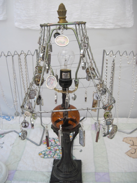 Display Jewelry on a Lamp
