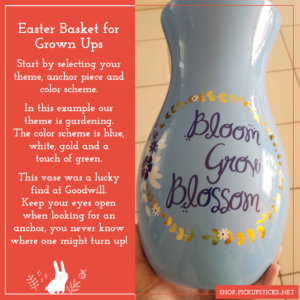 Easter basket for grown ups anchor piece